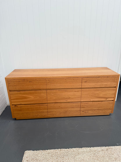 Ex Demo 9 Drawer Cape Town Messmate Dresser - Brisbane Showroom