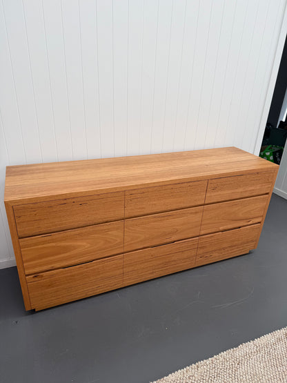 Ex Demo 9 Drawer Cape Town Messmate Dresser - Brisbane Showroom