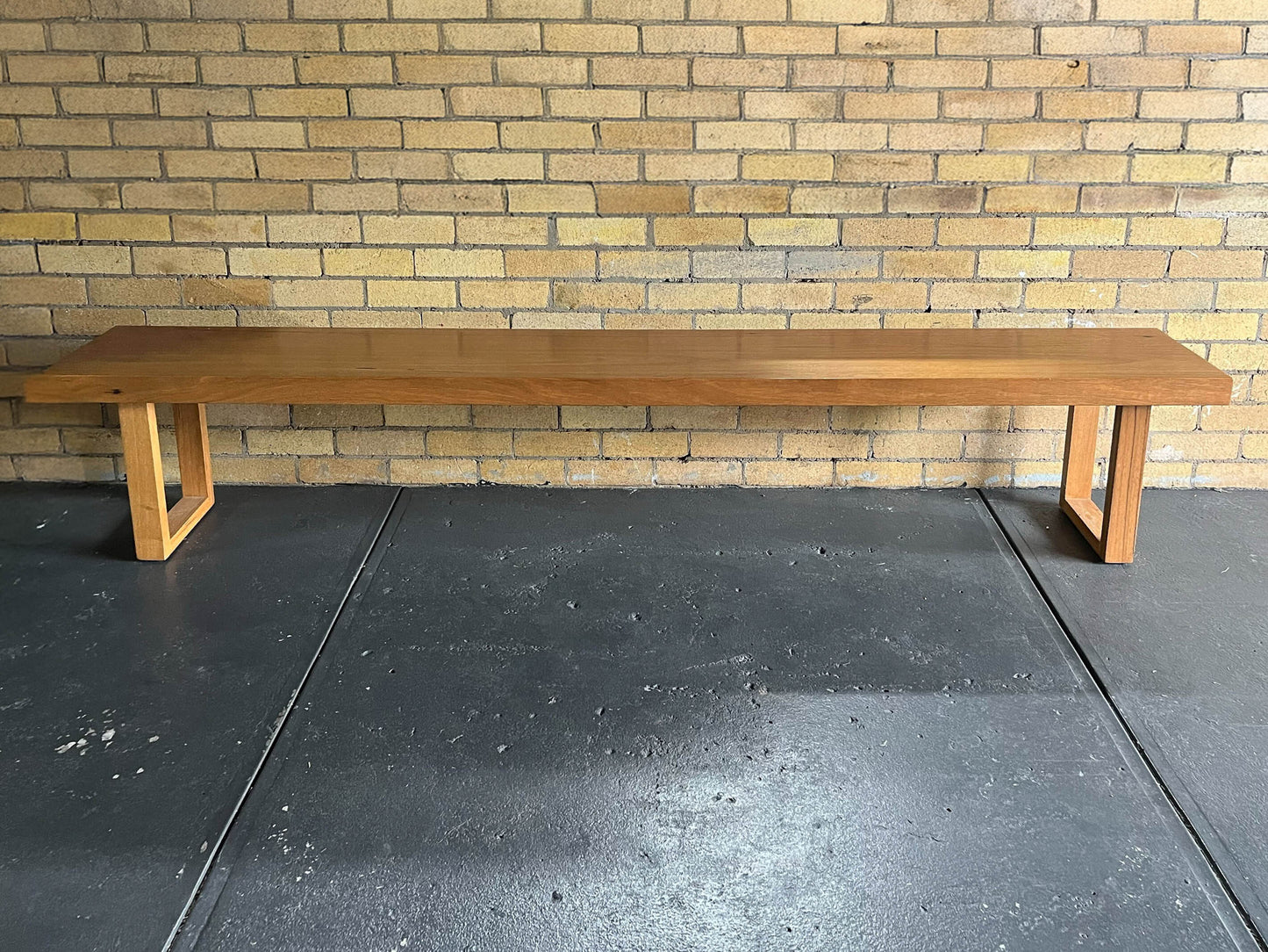 Ex Demo 2.6m Solid Messmate Bench Seat - Available in Brisbane Showroom
