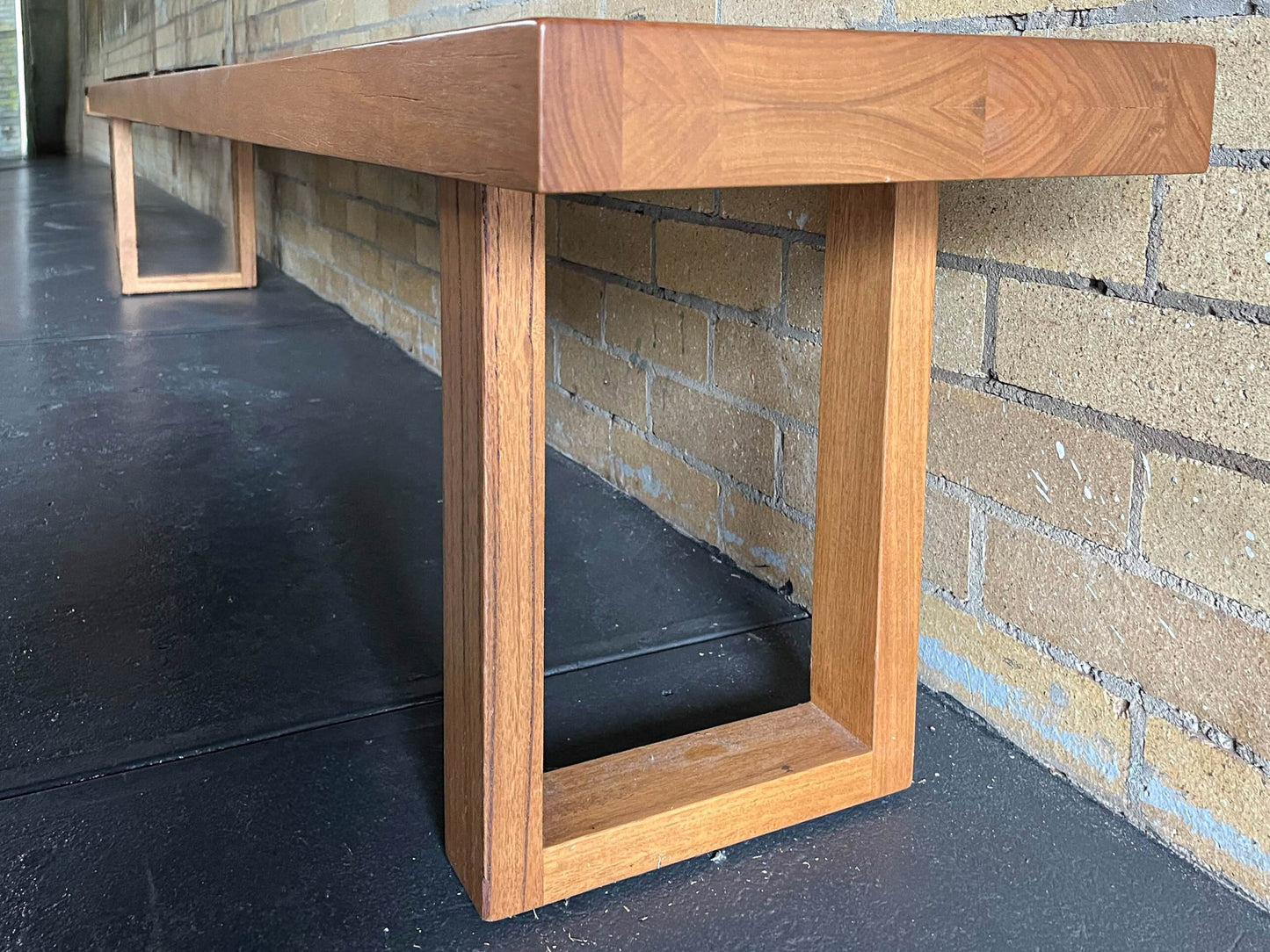 Ex Demo 2.6m Solid Messmate Bench Seat - Available in Brisbane Showroom