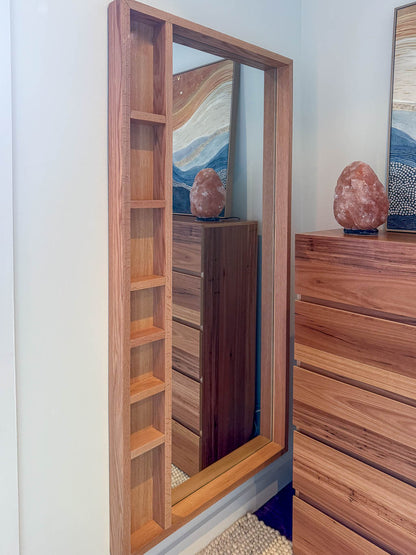 New York Solid American Oak Full Length Mirror