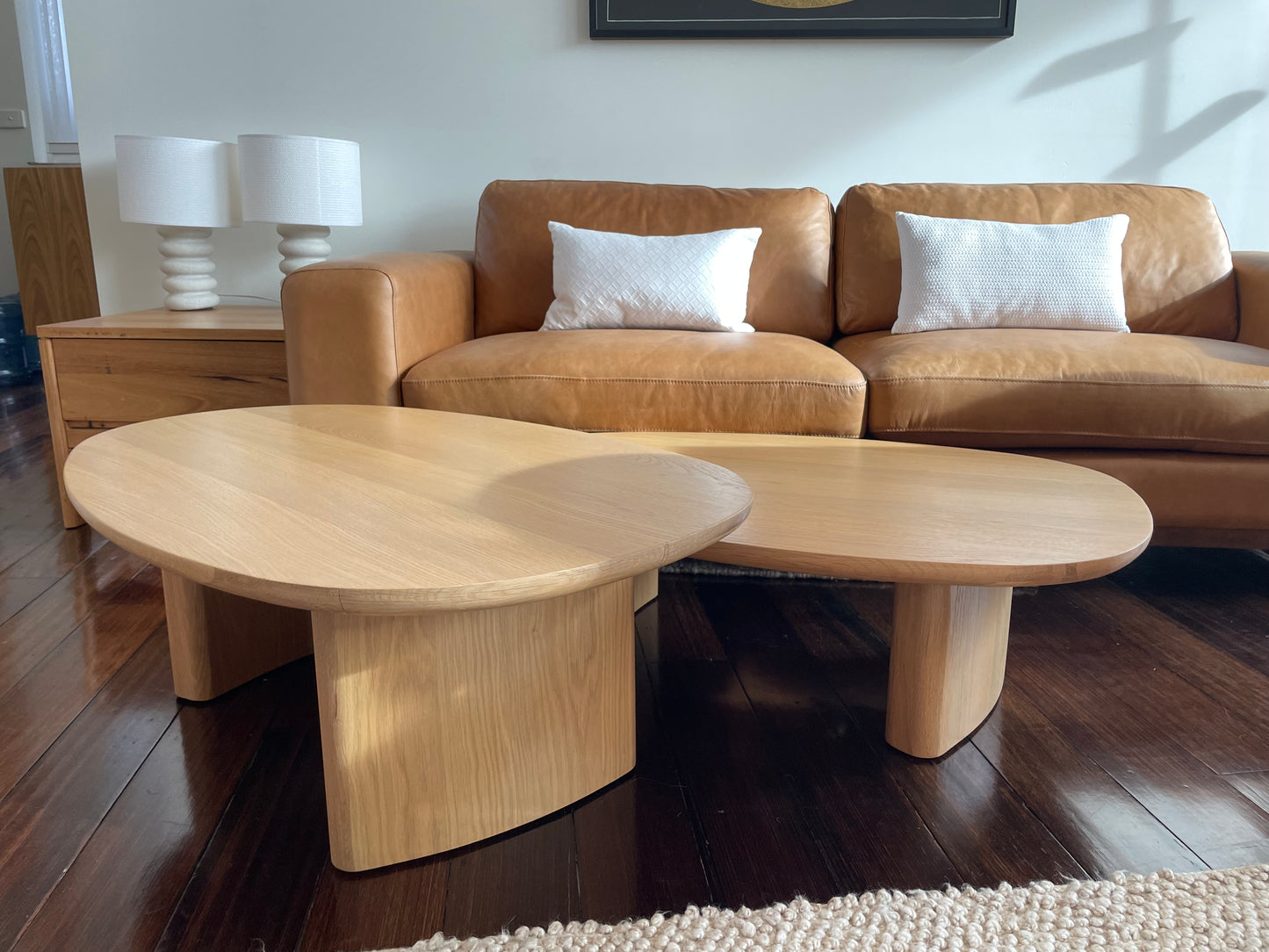 Nesting American Oak Coffee Table