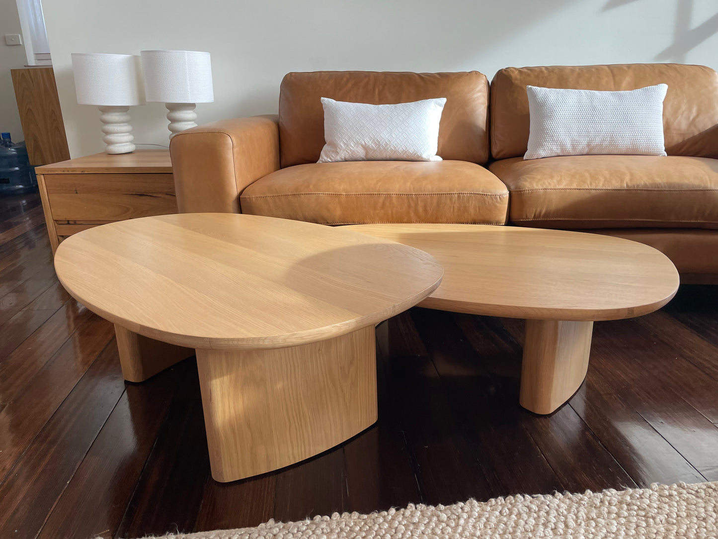 Nesting American Oak Coffee Table