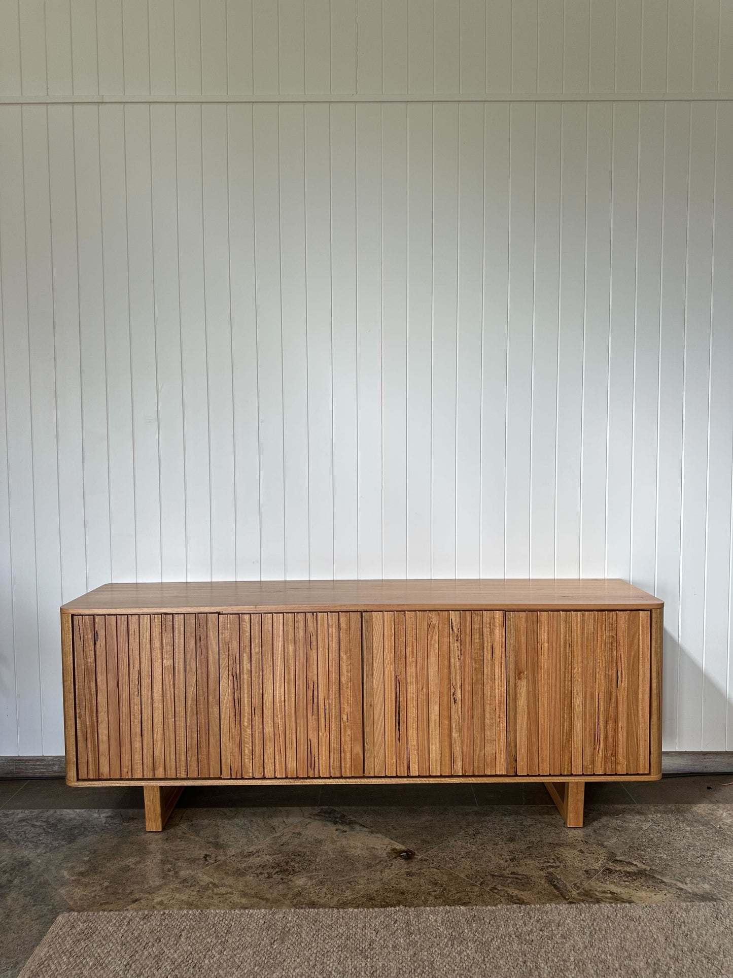 Ex Demo Dion Wormy Chestnut Sideboard & Buffet 2.1m GC Showroom