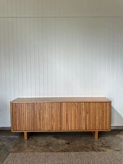 Ex Demo Dion Wormy Chestnut Sideboard & Buffet 2.1m GC Showroom