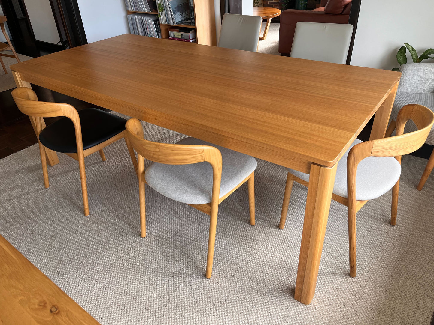 Ex Demo Yakka Tasmanian Oak Signature Dining Table 2.1m Brisbane Showroom