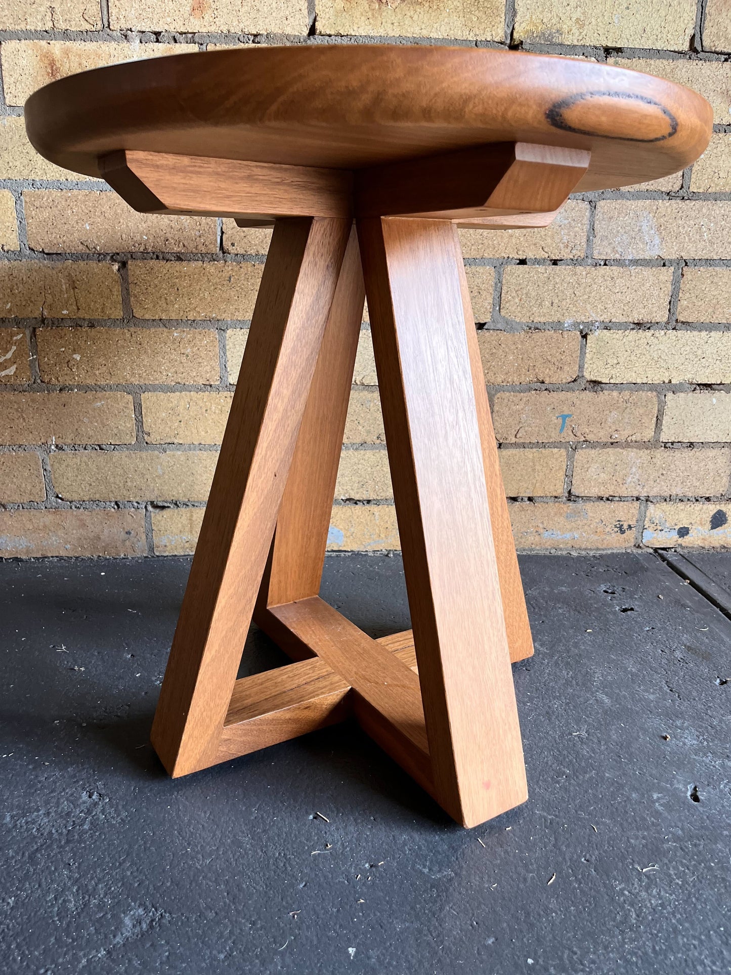 Ex Demo Lily Messmate Sand Stain Lamp Table Brisbane Showroom