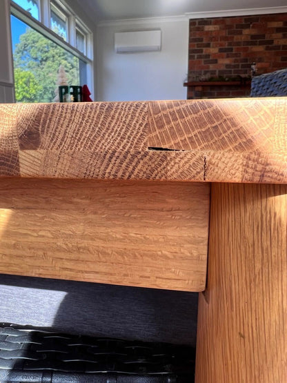 Ex Demo Solara American Oak Dining Table 2m