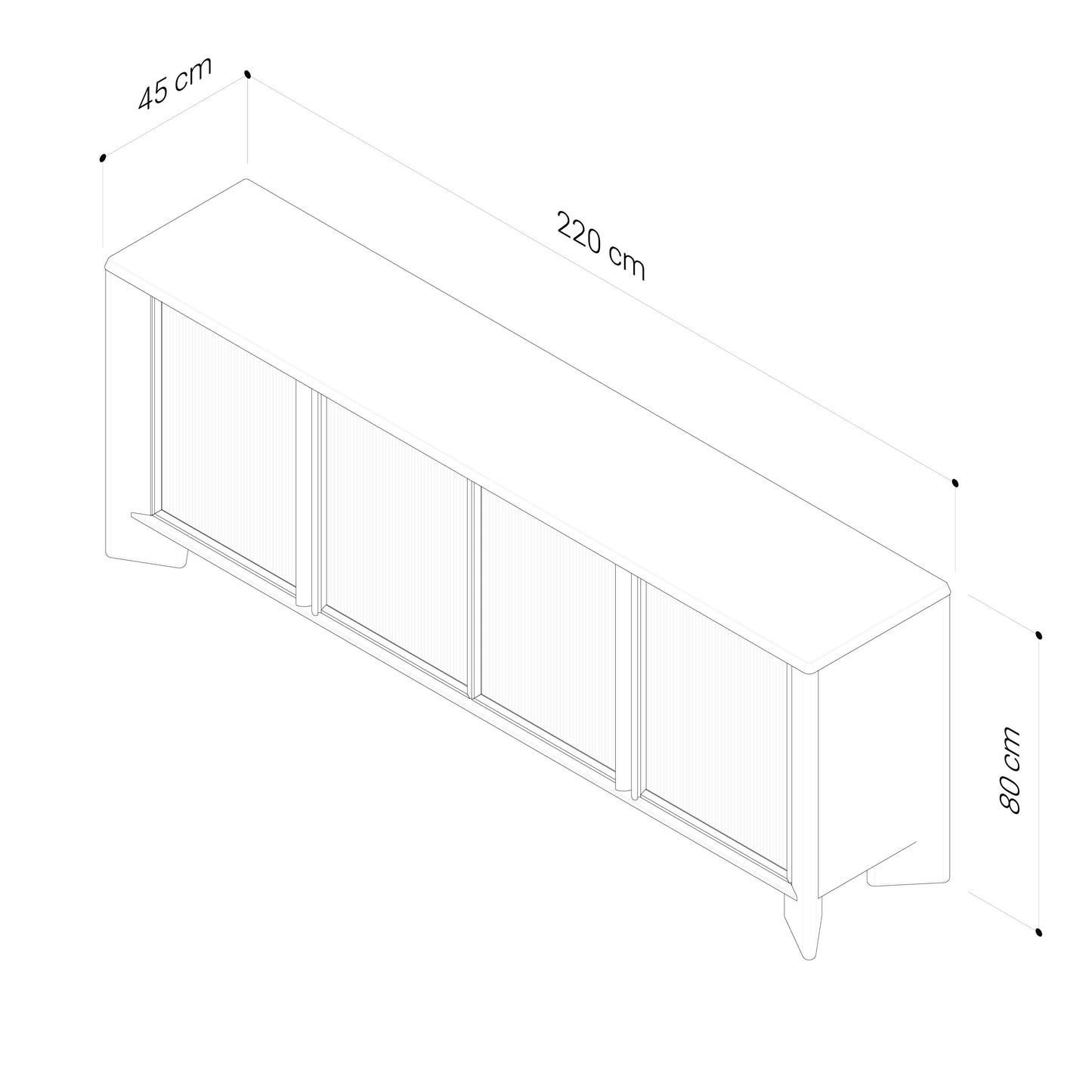 Niko Oak Sideboard & Buffet