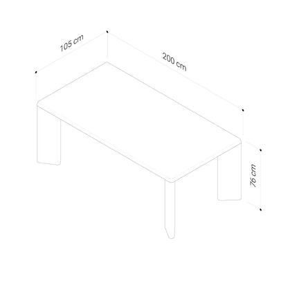 Niko Oak Dining Table