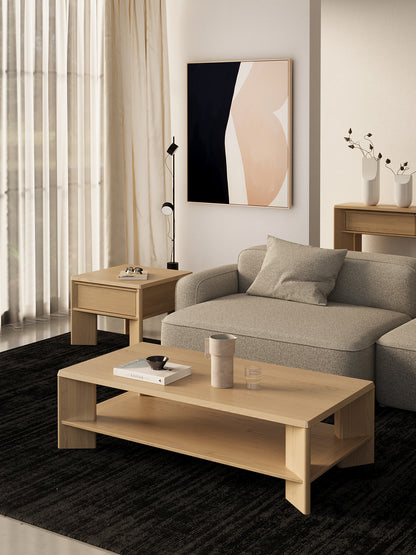Niko Oak Side & Lamp Table