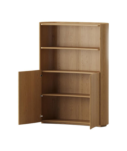 Leora American Oak Display Cabinet