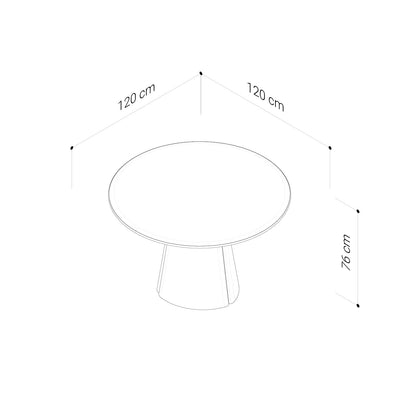 Leora American Oak Round Dining Table