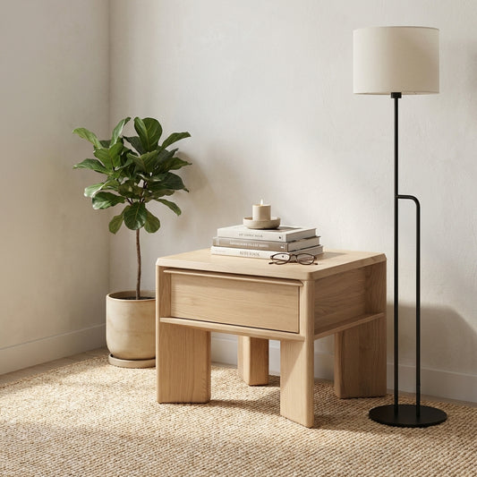 Niko Oak Side & Lamp Table