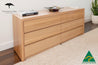 Yakka Upholstered Panel Floating Bed Frame Solid Tasmanian Hardwood- Made in Australia