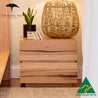 Ex Demo Noosa Bedside Table - Made In Melbourne sand stain