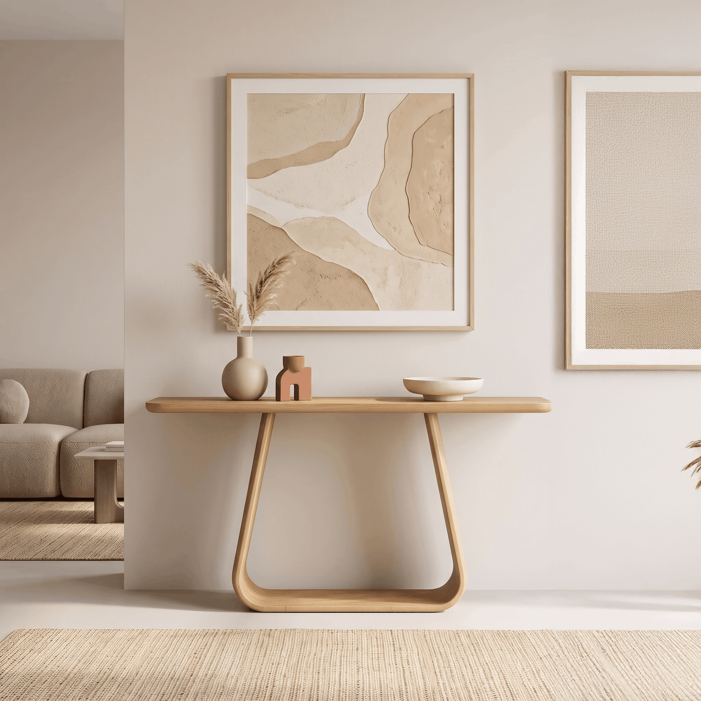 Lyric American Oak Hall Table