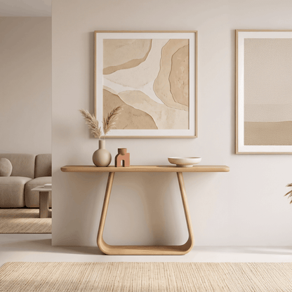 Lyric American Oak Hall Table