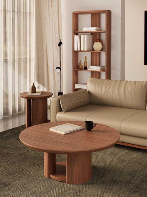 Mystis Walnut Bookcase
