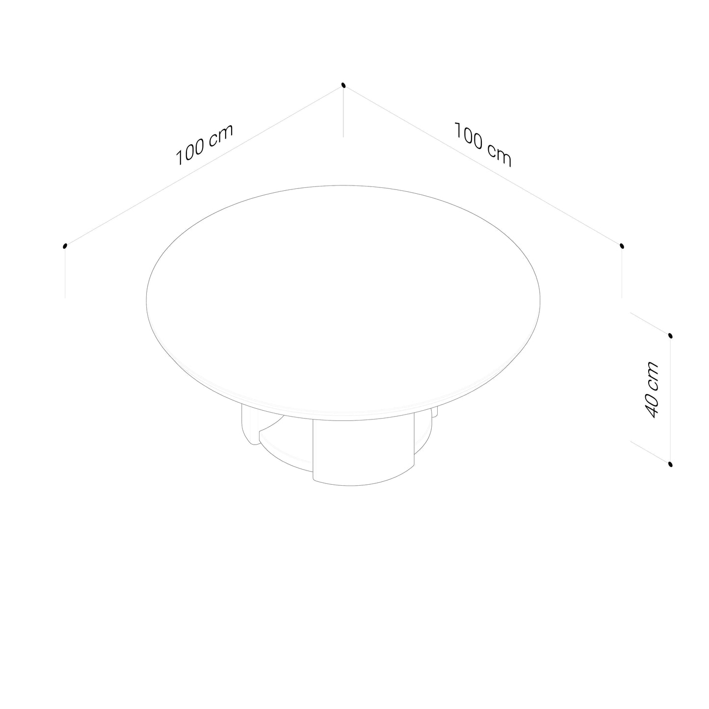 Mystis Walnut Coffee Table