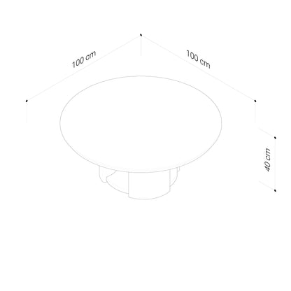 Mystis Walnut Coffee Table