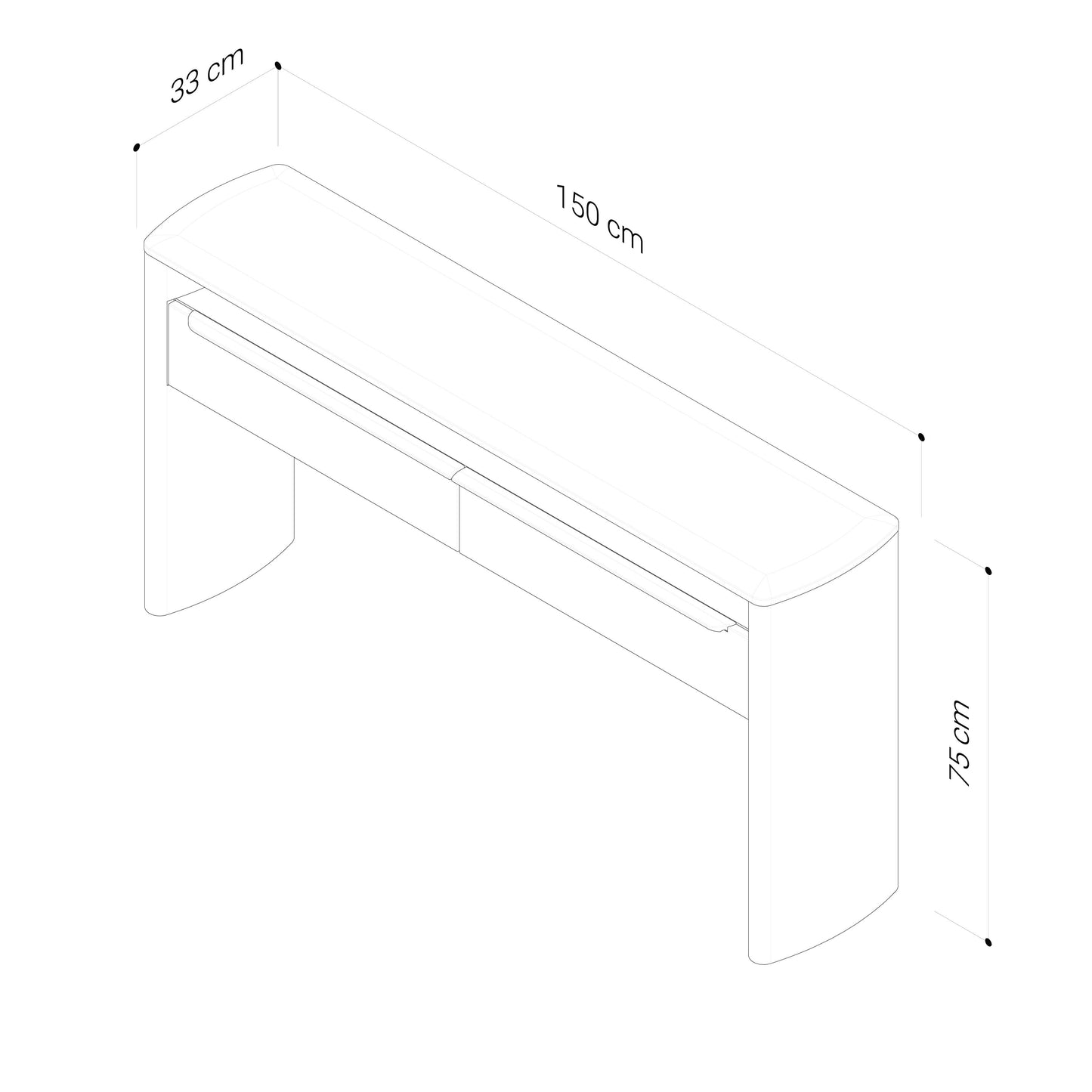 Mystis Walnut Hall Table