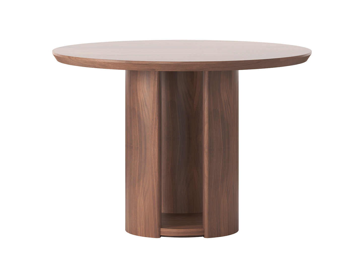 Mystis Walnut Round Dining Table