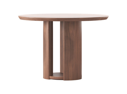 Mystis Walnut Round Dining Table