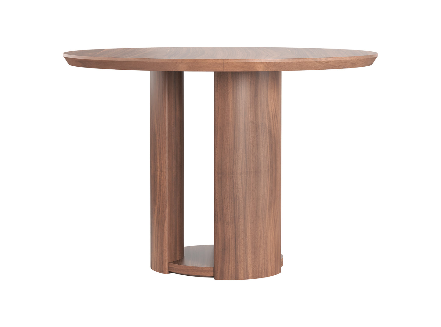 Mystis Walnut Round Dining Table