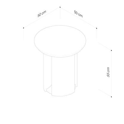 Mystis Walnut Lamp Table