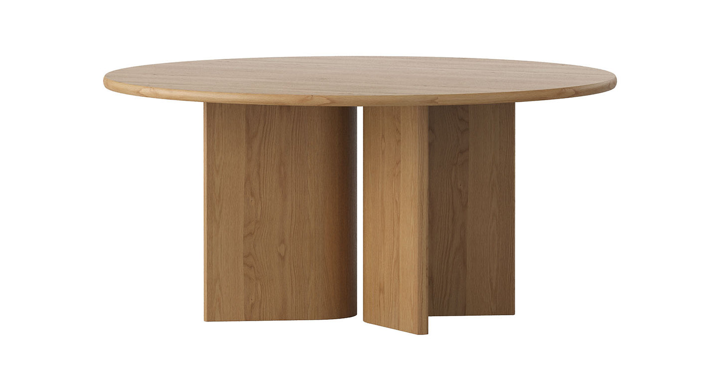 Mila American Oak Round Dining Table