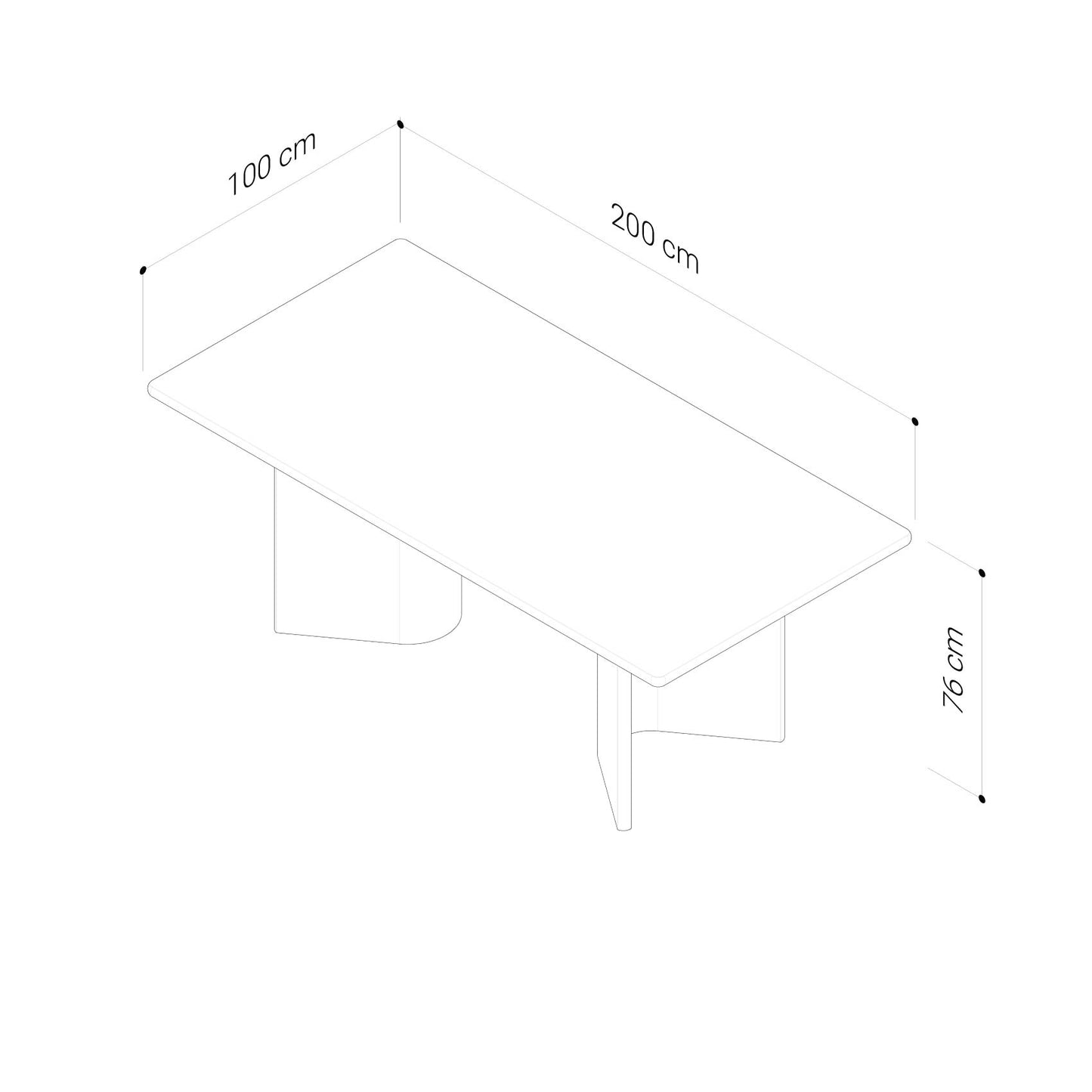 Mila American Oak Dining Table