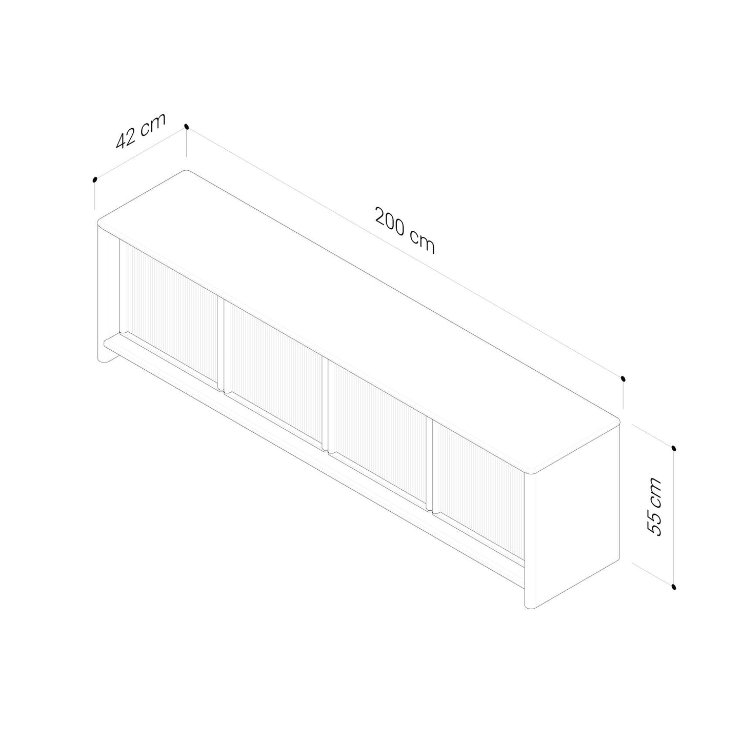 Mila American Oak TV Unit