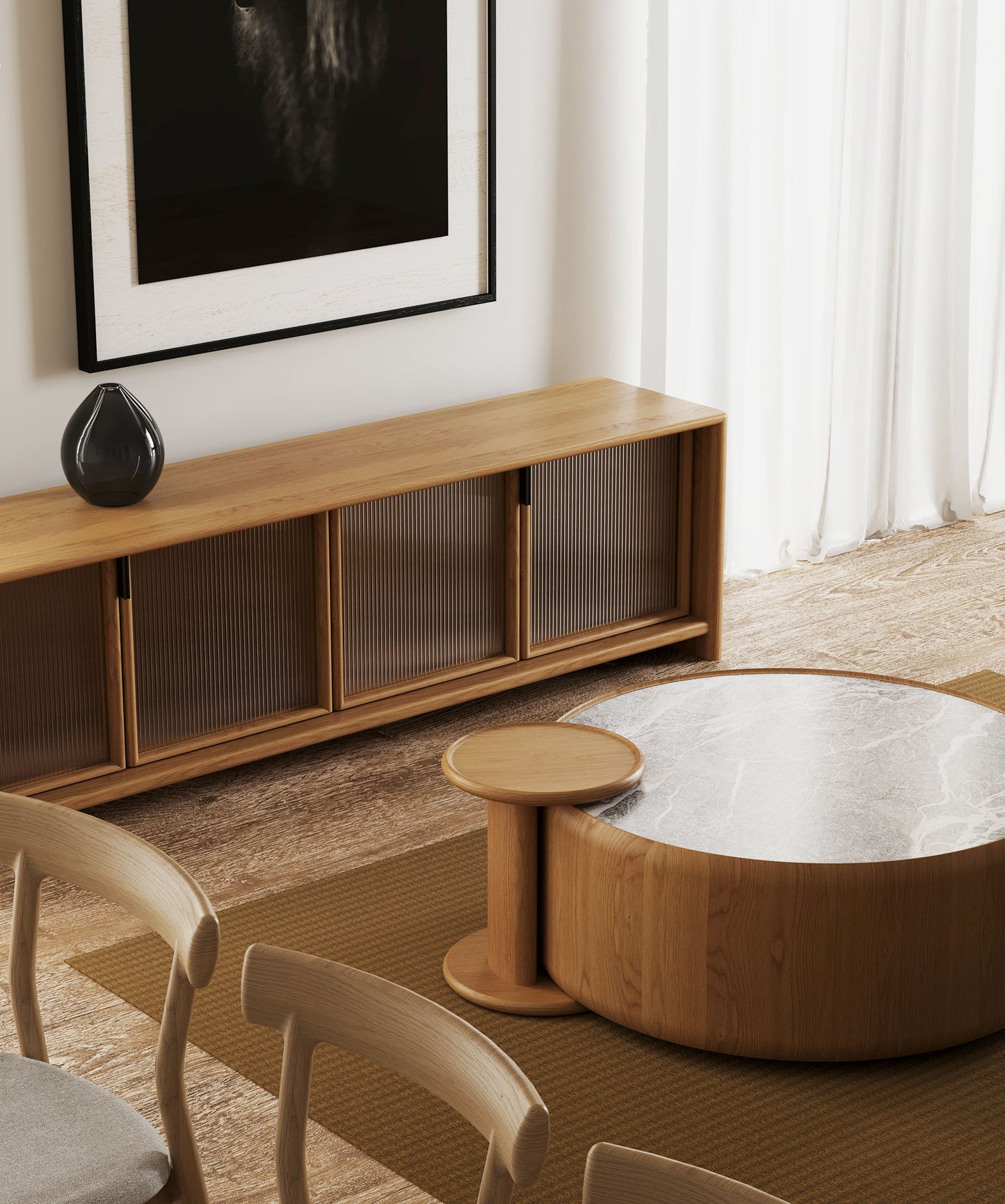 Mila American Oak Side Table