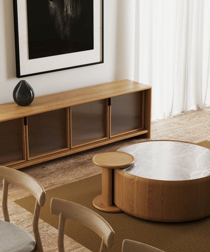 Mila American Oak Side Table