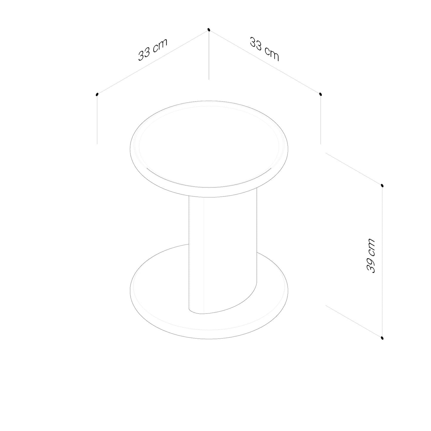 Mila American Oak Side Table