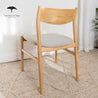 BRAND NEW Set of 6 Bragi Solid American Oak Upholstered Dining Chair