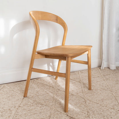 Freya Solid American Oak Hardwood Dining Chair