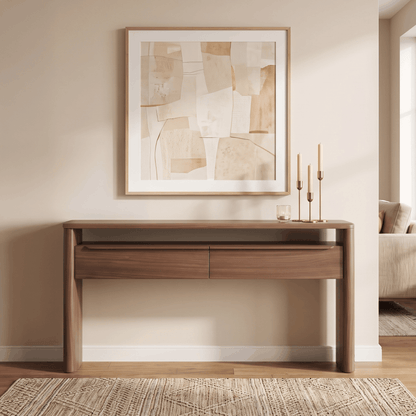 Mystis Walnut Hall Table