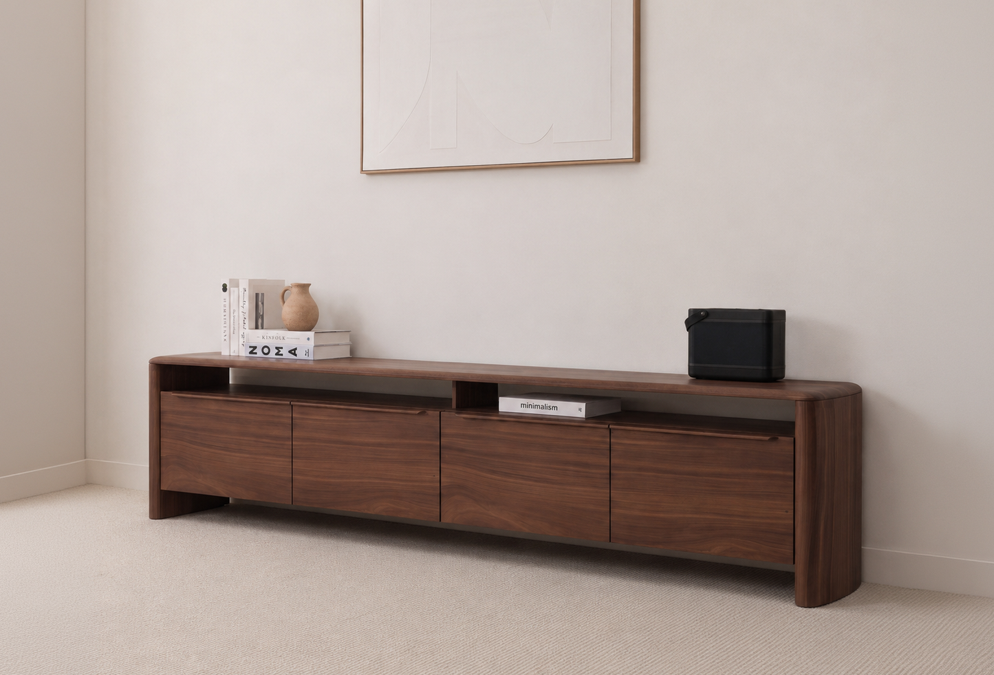 Mystis Walnut Entertainment Unit