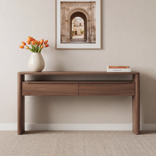 Mystis Walnut Hall Table