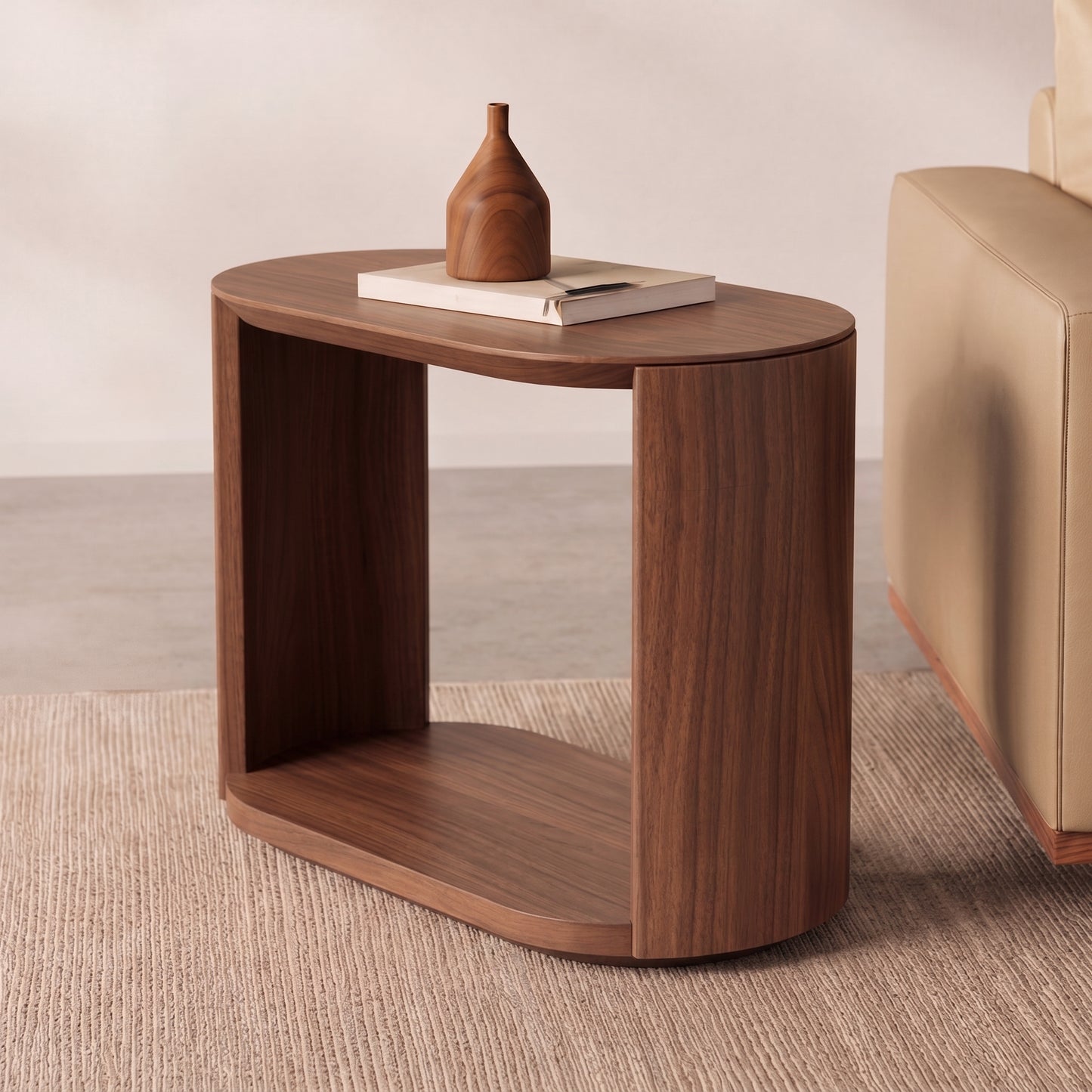 Mystis Walnut Side Table