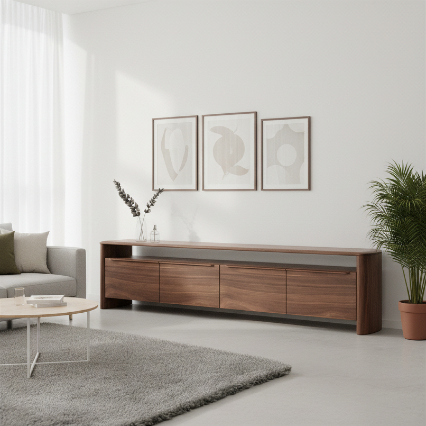 Mystis Walnut Entertainment Unit