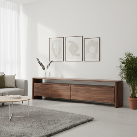 Mystis Walnut Entertainment Unit
