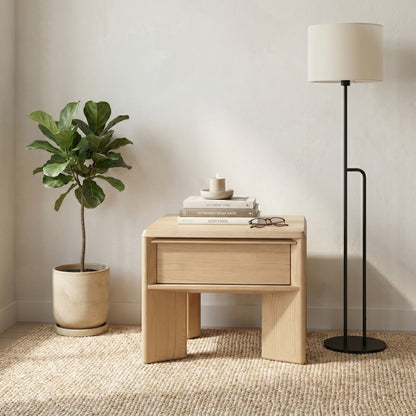 Niko Oak Side & Lamp Table