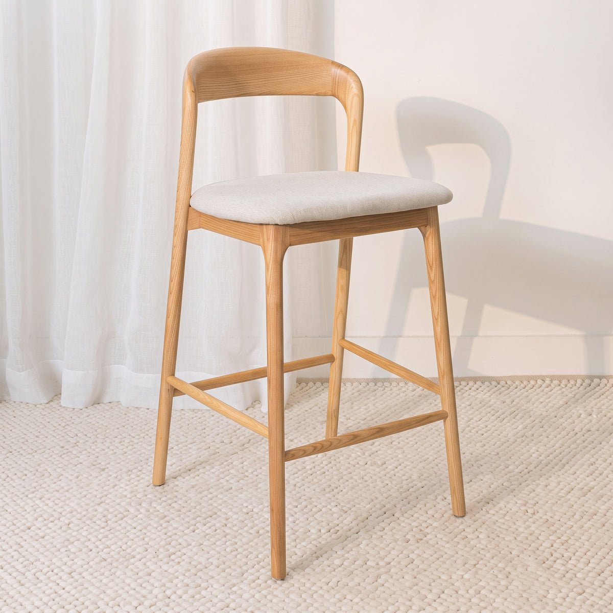 Ex Demo Sophie American Ash Barstool Set of 3