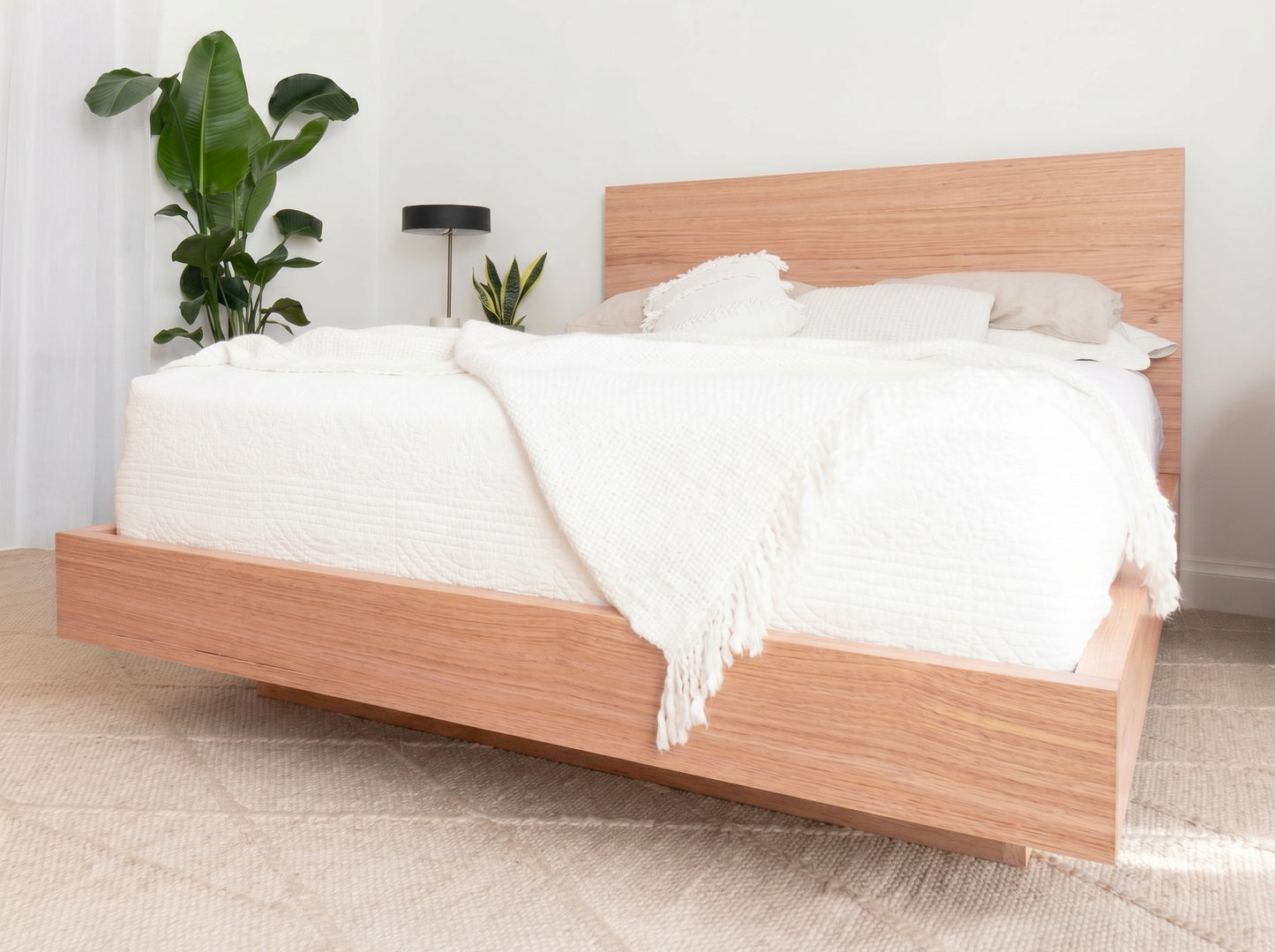 NEW Osaka Tasmanian Oak Bed Frame Queen Size