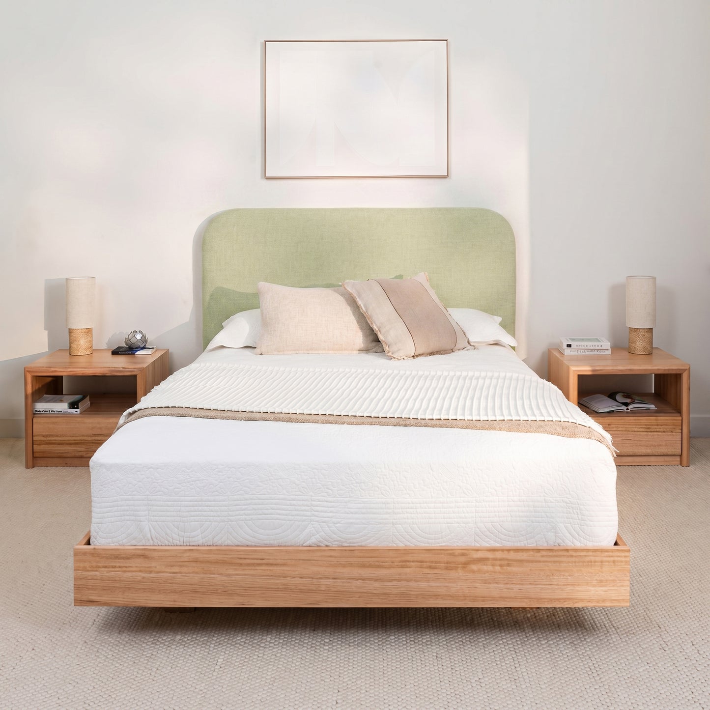 Yakka Curve Upholstered Headboard