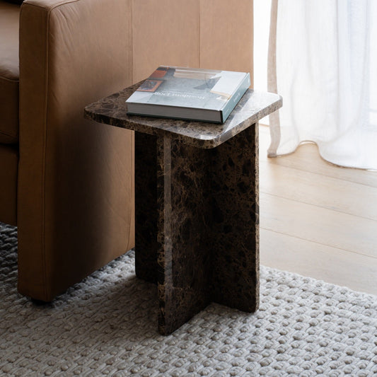 Pier Emperador Marble Side Table