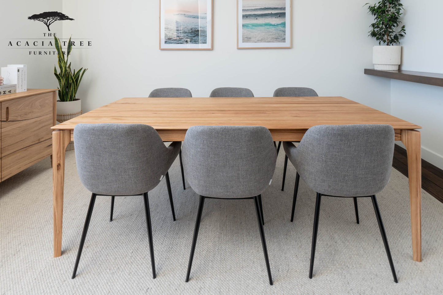 NEW 1.5m Palermo Solid Blackbutt Dining Table